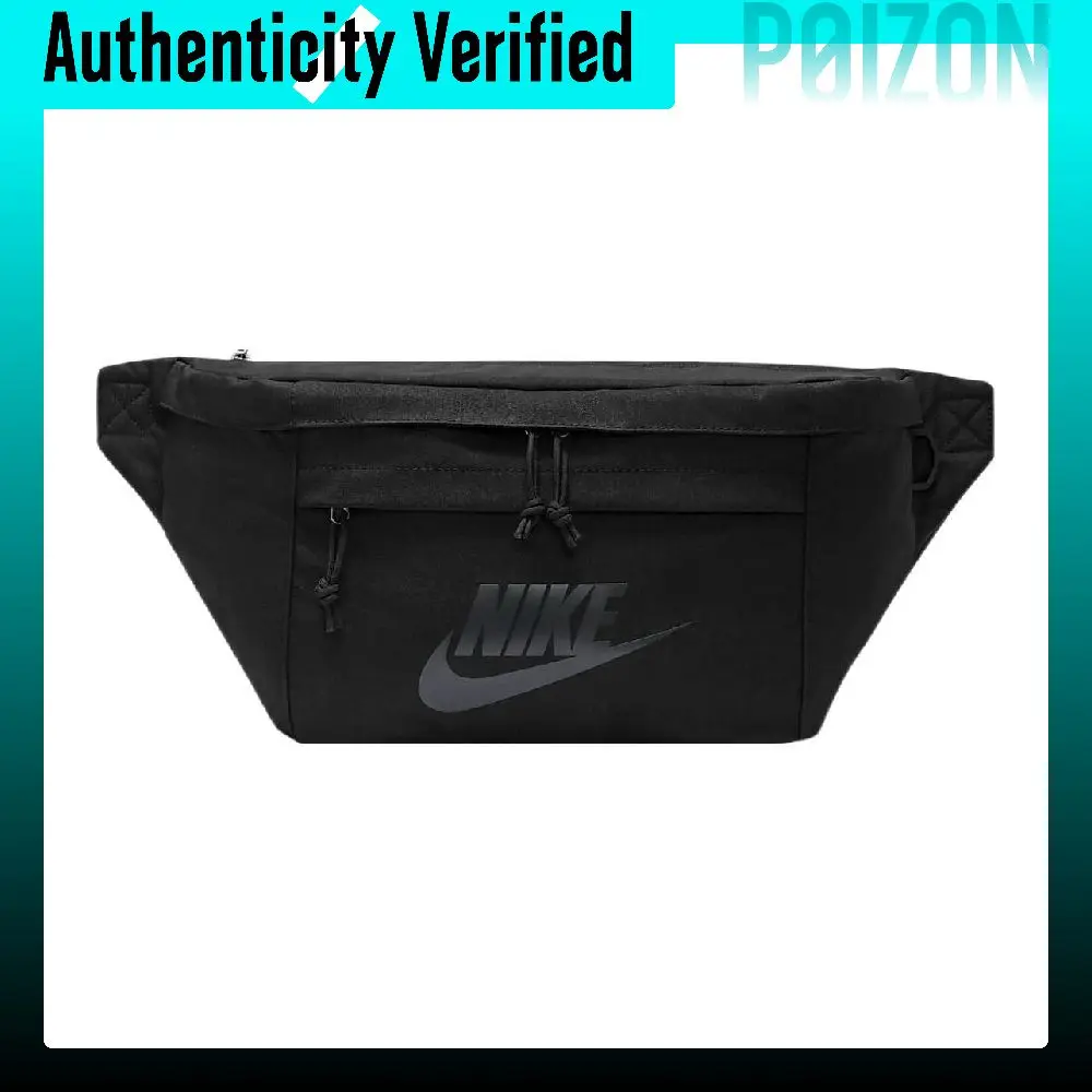 Nike Polyester Messenger Bag, Shoulder Bag, Crossbody Bag Fanny Packs Unisex Pure Black BA5751-010