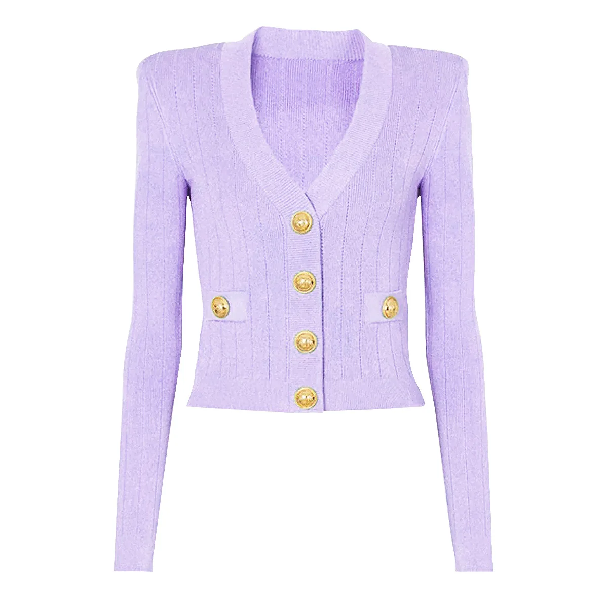 Cardigan Long Sleeved Top Female Woman 2025 Spring Summer Fashion Classic High-End Commuting Temperament Knitted Sweater