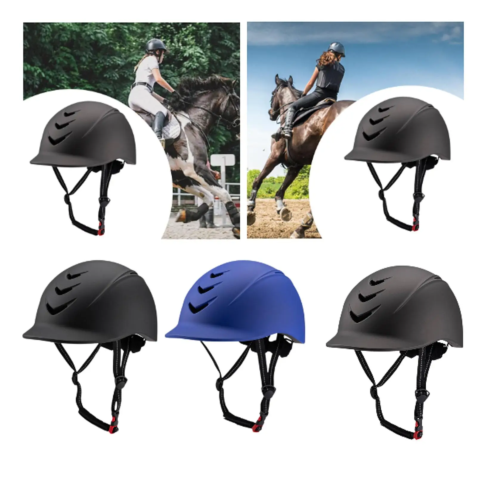 Equestrian Helmet Adjustable Men Women Equestrian Supplies Professional Equestrian Supplies Outdoor Sports Equipment