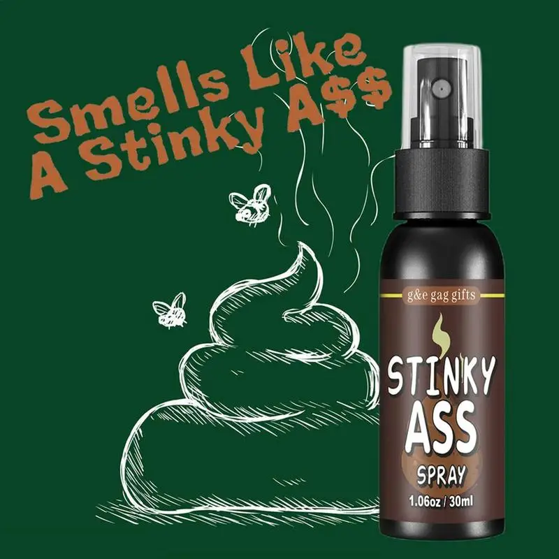 Liquid Fart Gag Prank Joke Spray Can Stink Bombs Smelly Stinky Gags 30ML Fart Spray Extra Strong Stink Prank Novel Funny Toys