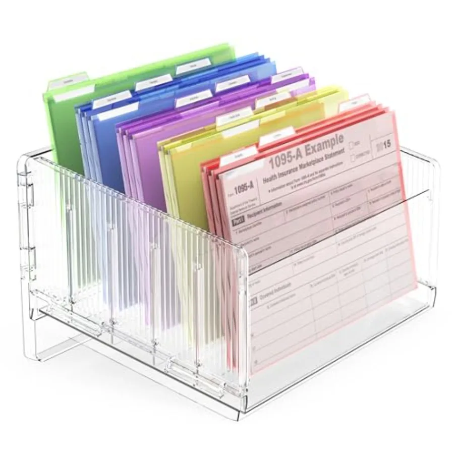 

Органайзер для файлов и документов, 5 секций, акриловый лоток для писем, настольный органайзер для почты, держатель для конвертов, электроники, 1 шт.