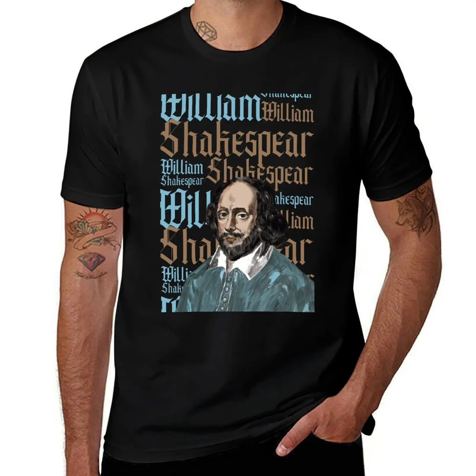 

William Shakespeare. The Poet and The Actor T-Shirt t shirts for man graphic tees man t shirt luxury T-Shirt