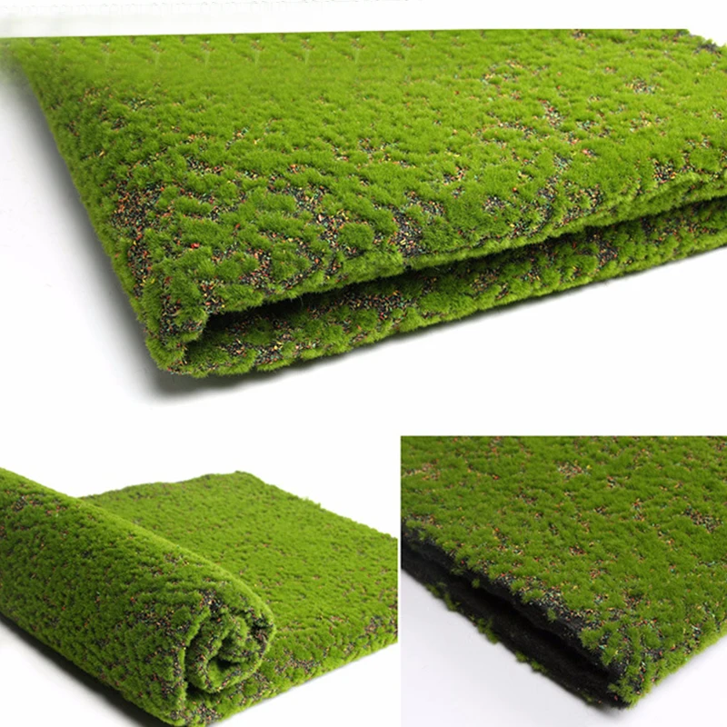 

Patio Artificial Moss Decoration 100*100cm Dessert shops Green Plants Faux Grass Shop Home Fake Nobby Brand New