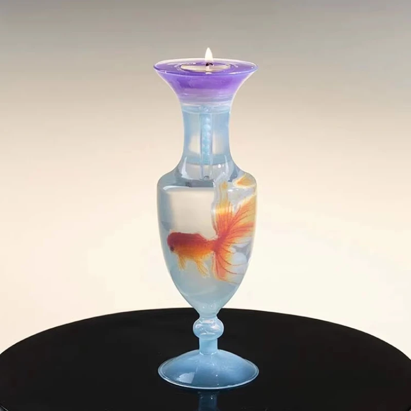 

New Chinese Handmade Fish Candle Holder Scented Candle Gift