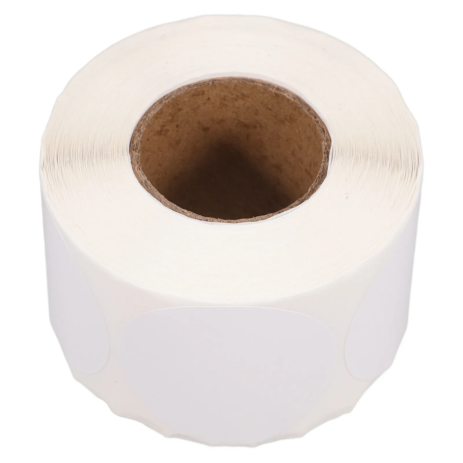 

1 Roll Round Blank Labels Printable Thermal Sticker Paper Exquisite Craftsmanship Permanent Label Sticker for Shipping Name