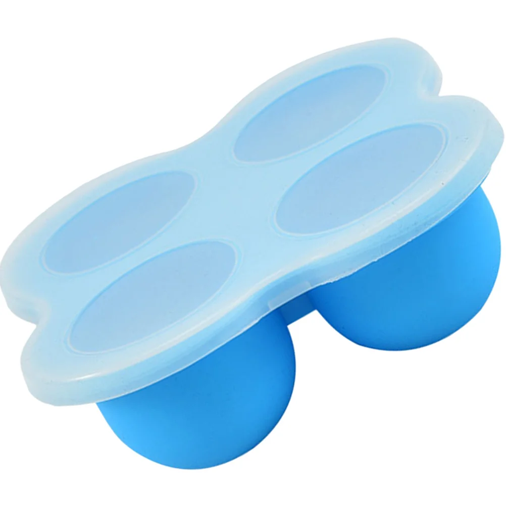 Recipientes de armazenamento de alimentos para bebês, recipiente de silicone de cavidade para congelamento complementar de purê de alimentos