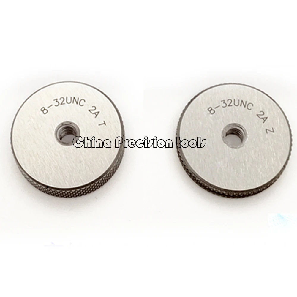 Calibrador de anillo de rosca unificada de 2 piezas, calibrador de tornillo 2A UN UNC UNF 1-64 2-56 3-48 4-40 5-40 6-32 8-32 10-24 12-24 1-72 4-48 0-80 10-32