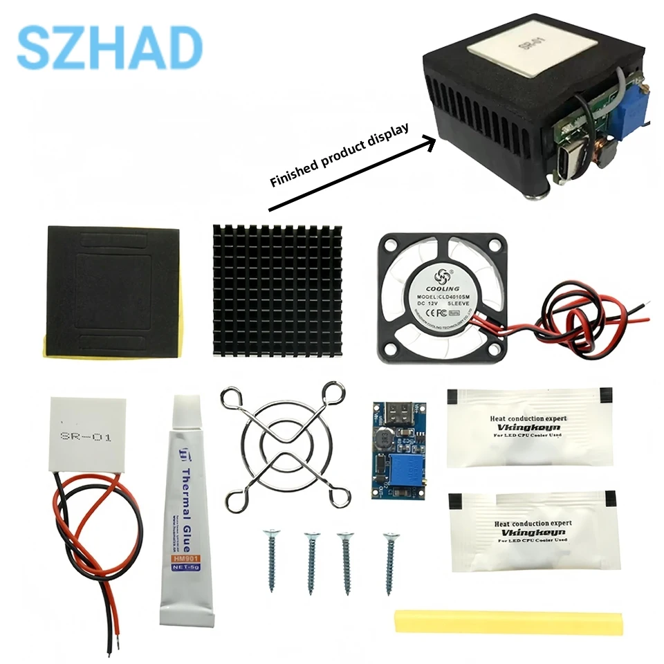 SR-01 5 فولت لتقوم بها بنفسك مبرد الهاتف المبرد أشباه الموصلات وحدة التبريد ملحق التبريد الصامت للأقراص #1