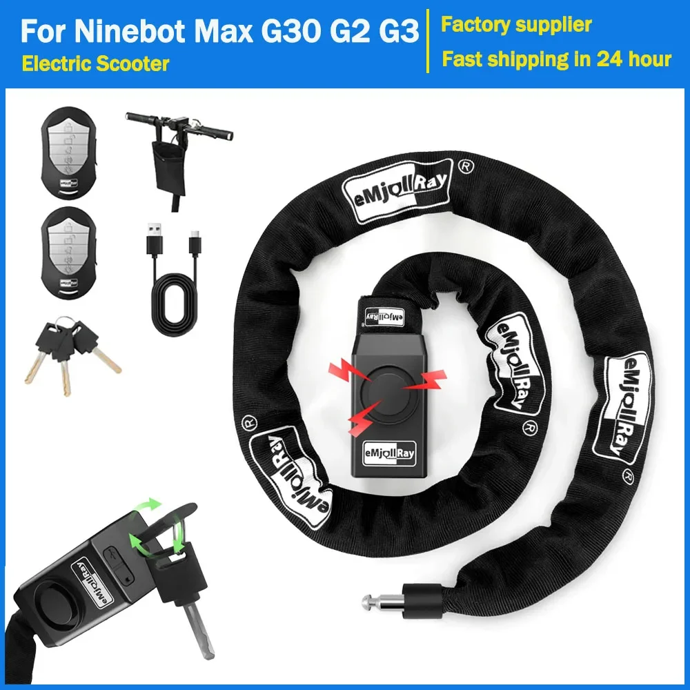 

Electric Scooter Wireless Remote Anti-theft Lock Alarm for Xiaomi M365/PRO/MI3 for INOKIM/Kugoo Anti-theft Safety Chain Lock