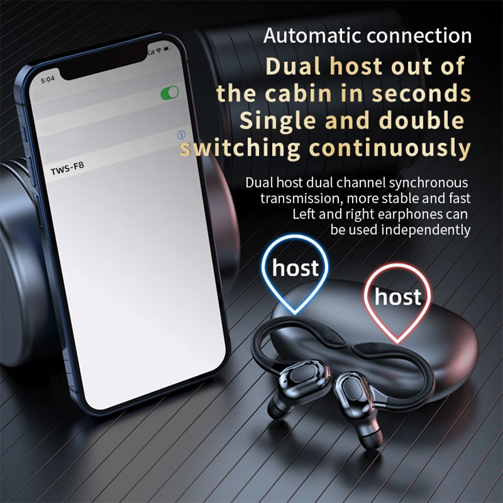 F8 144 tłumacz języka słuchawki douszne bezprzewodowe słuchawki Bluetooth do tłumaczenia w czasie rzeczywistym dwukierunkowe słuchawki do tłumaczenia do podróży