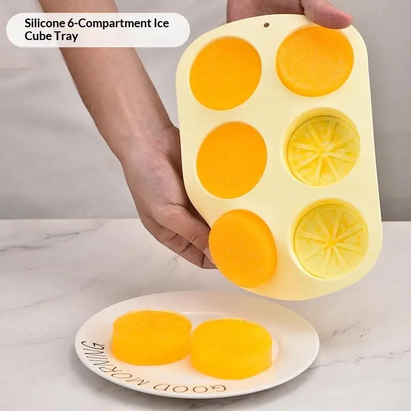 1 Stück 6-Cavity Obstform Silikonform Schokolade Süßigkeitenform Wassermelone Erdbeere Zitrone Ananas Obst Eiswürfelform