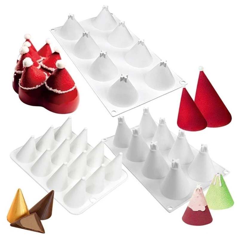 

Cone Silicone Molds Baking Tool for Making Cake, Chocolate, Candy .Y5GA