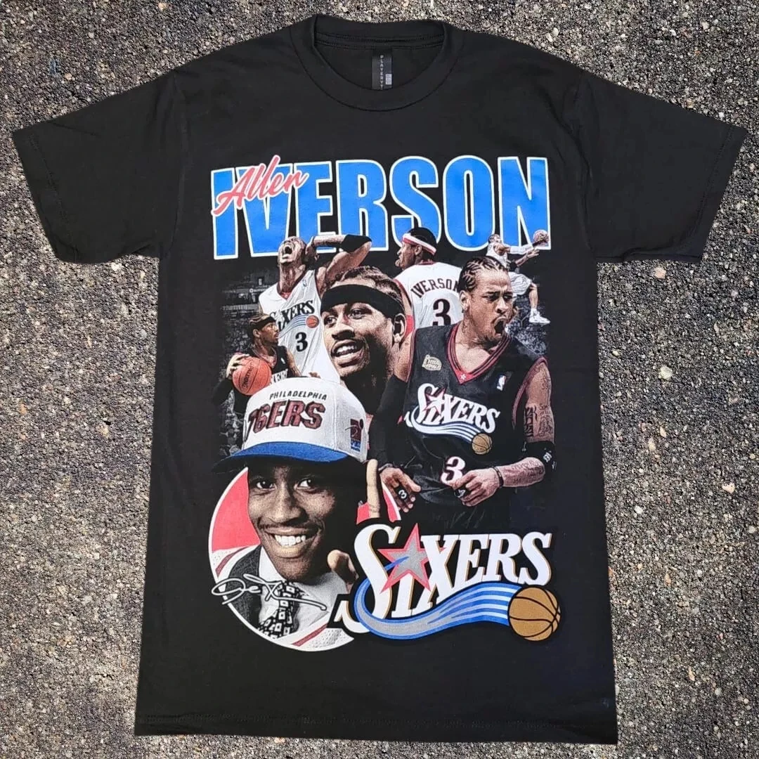 American Loeb Allen Iverson Basketball Graphic T-Shirt Men's Women's T-Shirt Summer Vintage Fashion Streetwear Harajuku Top