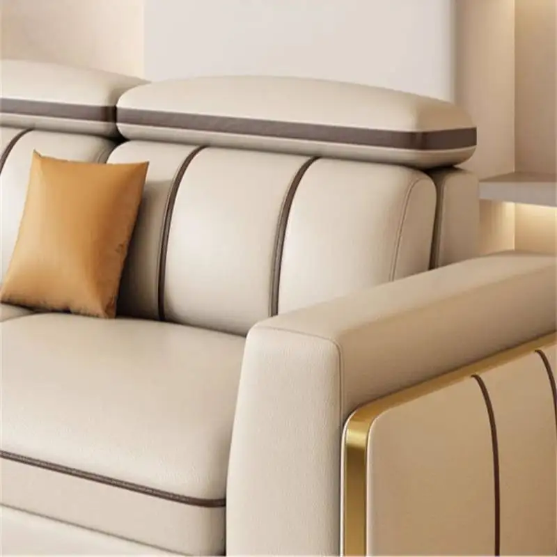 저장 공간이 있는 회색 전동 리클라이너 소파, 흰색 저렴한 고급 거실 소파, 싱글 모던 거실 가구