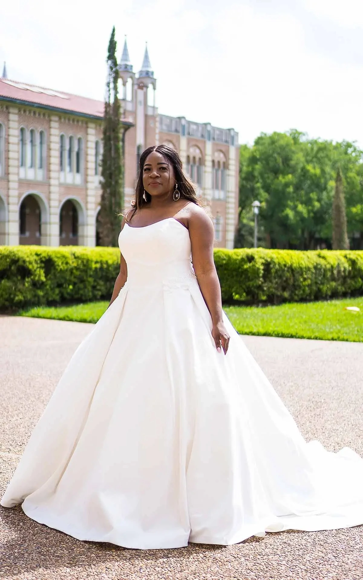 Vestidos De Novia bohemios De satén transparente, línea A, talla grande