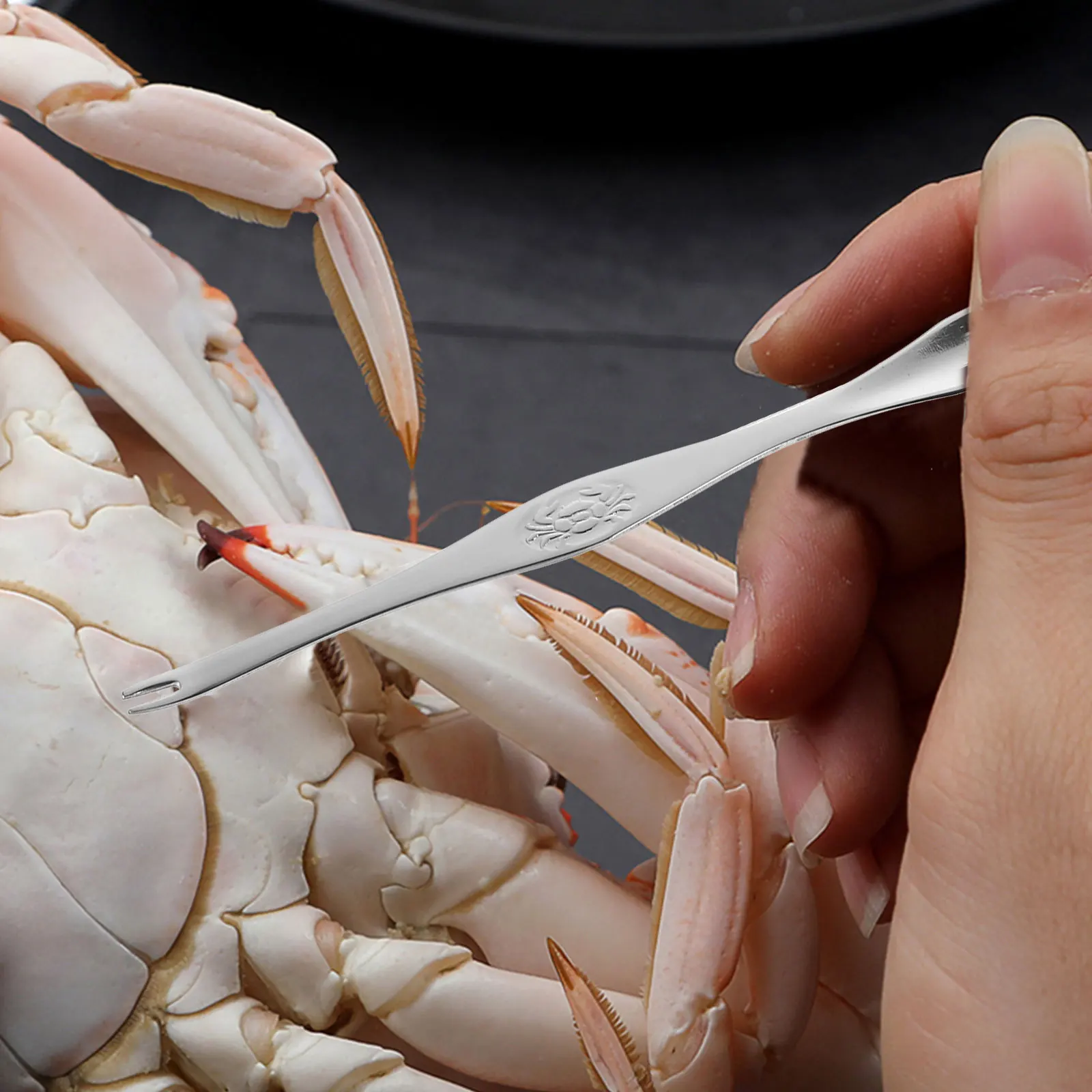 

Crab Lobster Shell Peeling Tongs Eating Utensils Seafood Tools Claws Zinc Alloy Sturdy Enjoy Seafood Replace Hands Deal