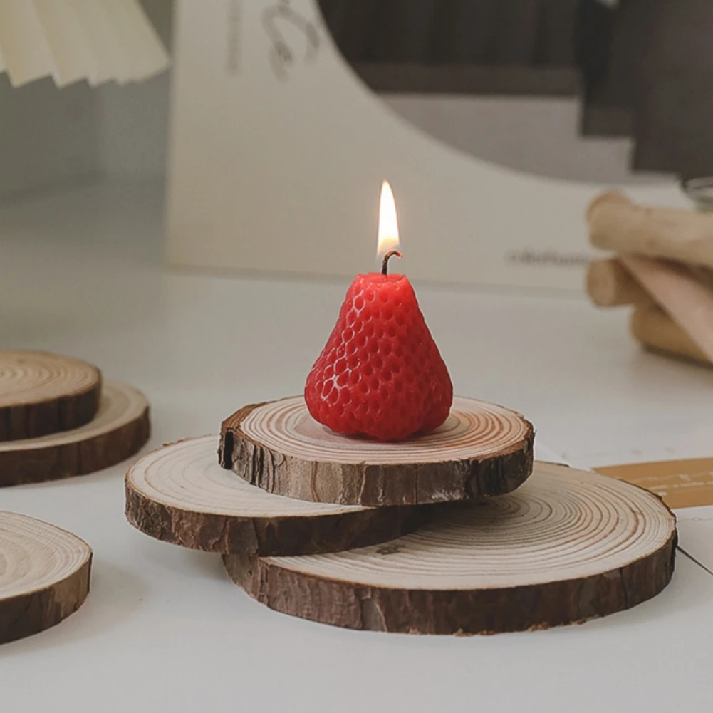 Home Decor Accessories Scented Candle Pine Mat Holder Stone Aromatherapy Base Cushion Creative Candle Coaster