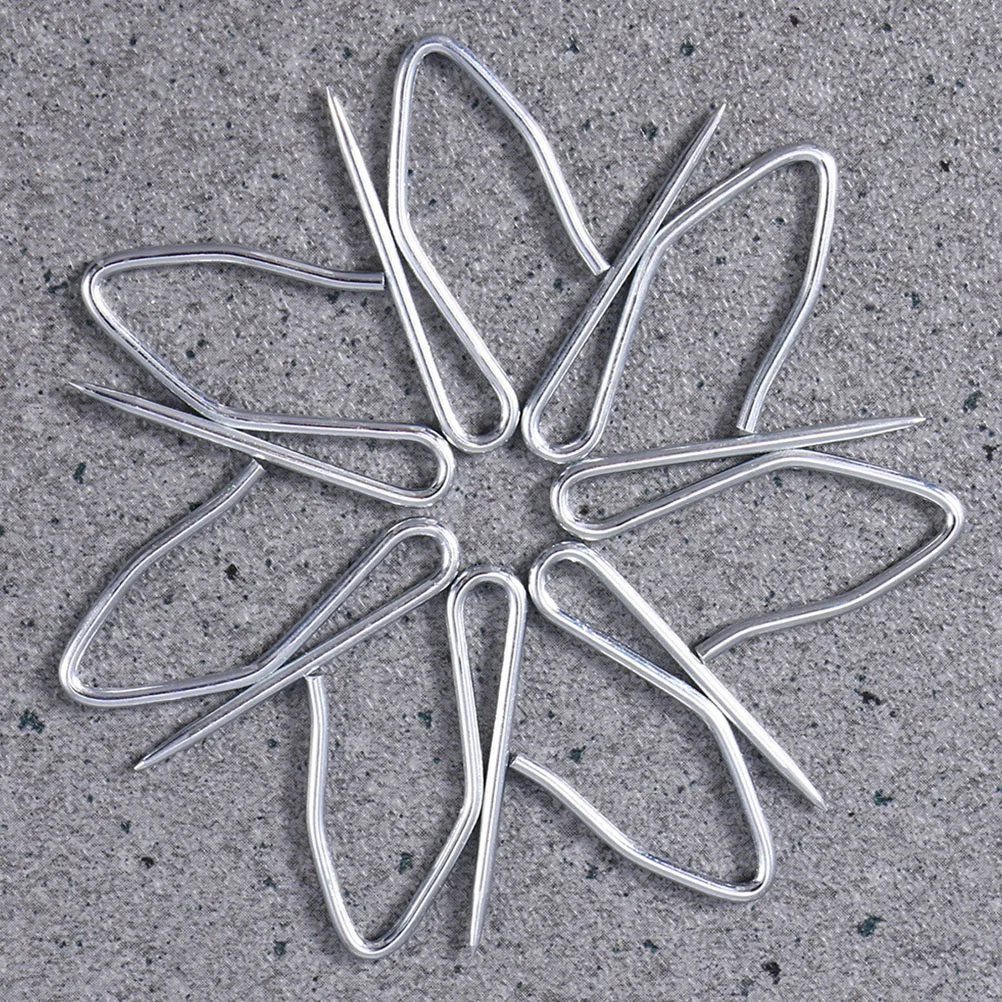 58 قطعة خطاف ستارة من الفولاذ المقاوم للصدأ دبوس على السنانير لستائر الدش نافذة الباب مقاوم للصدأ يدوم طويلاً