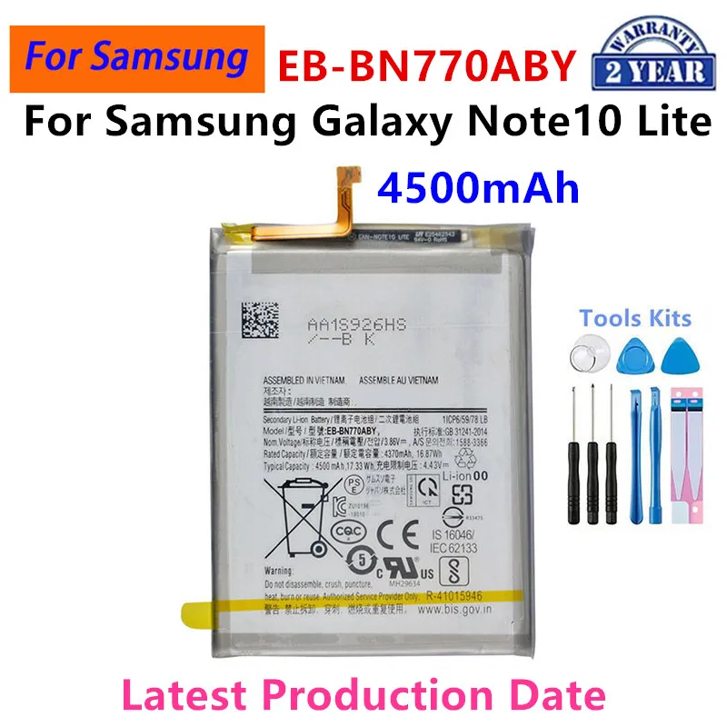 Brand New EB-BN770ABY 4500mAh High Quality Replacement  Battery For Samsung Galaxy Note10 Lite Note 10 Lite+Tools