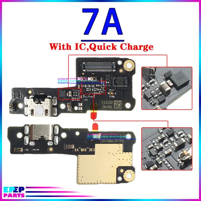 Usb Dock Charger Connector Flex for Xiaomi Redmi Note 7 7A  7S 8 8A 8T 9 9T 9S Pro 4G 5G Charging Board Flex Ports Module