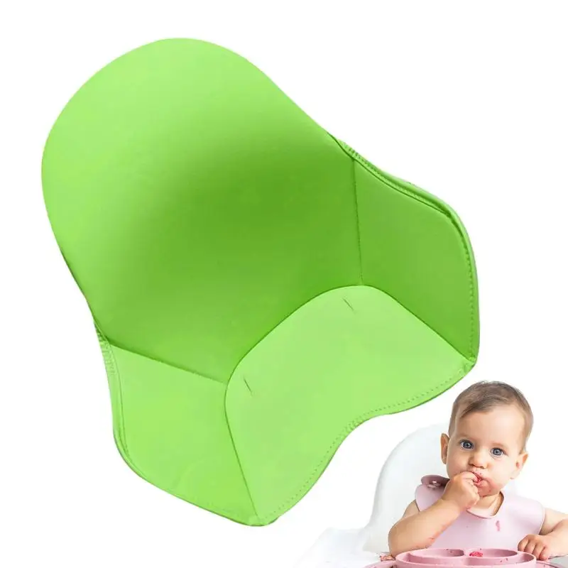 Cuscino in pelle PU per bambini sedia da pranzo per bambini fodera in pelle cuscino coprisedile per sedia accessori