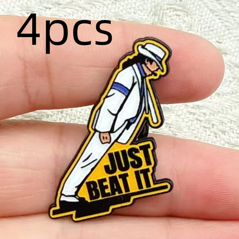 4pcs Rock Band Badge Guitarist Enamel Pin Music Brooch Jewelry Fans Gift Fun Backpack Decorative