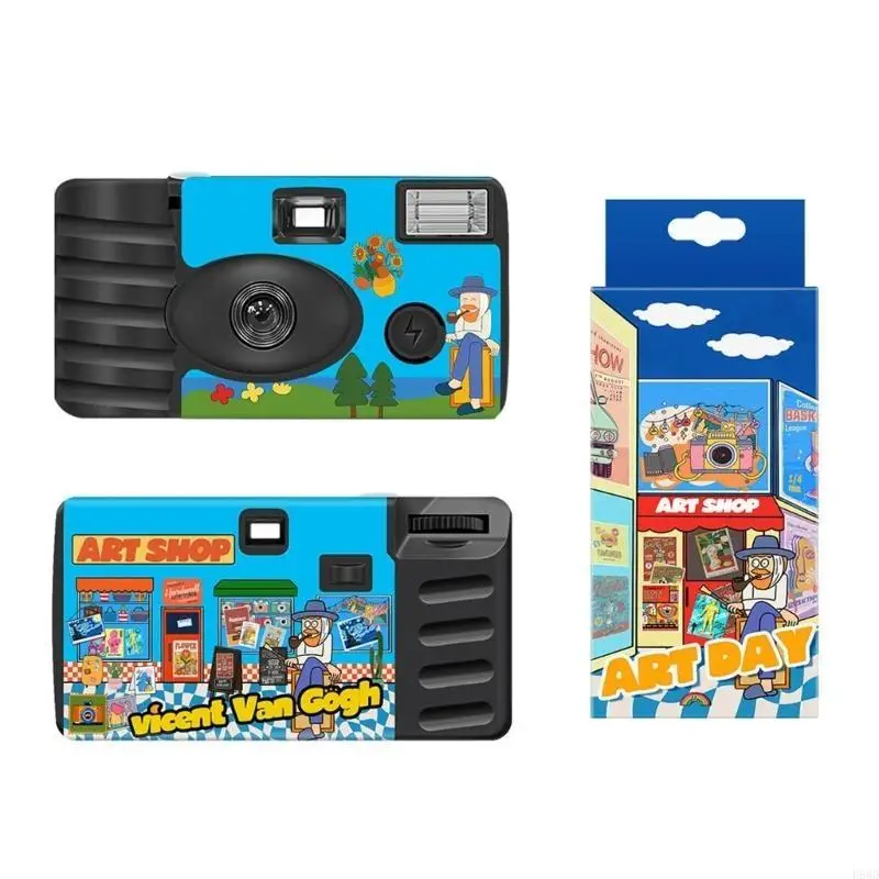 

Vintage Styles Plastic Disposable Film Camera 27 Preloaded Films For Quick Snapshots &Nostalgic Moment Daily Adventure H8WD