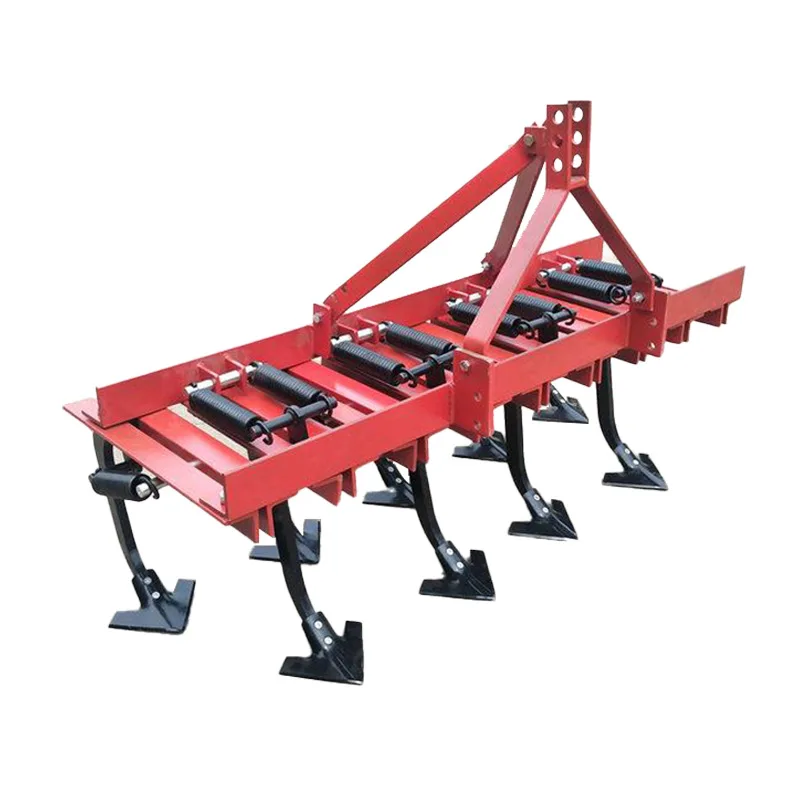 Three-Point Linkage Deep Ripper  Adjustable Spring Cultivator and Subsoiler for Agriculture Towed by Four-Wheel Tractor