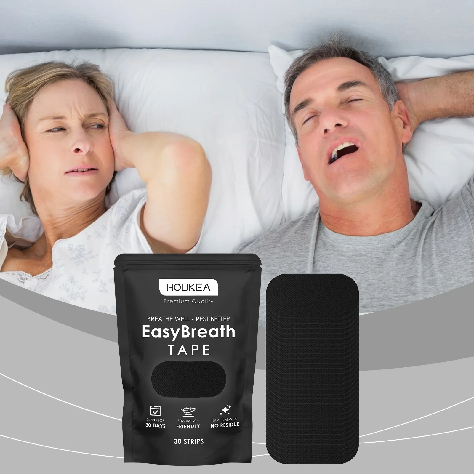 

Sleeping Mouth Tape Anti Snoring Reducing Lip Dryness Calming Relaxing Nerve Improvment Sleep Moisturizing Easy Breathing Strips