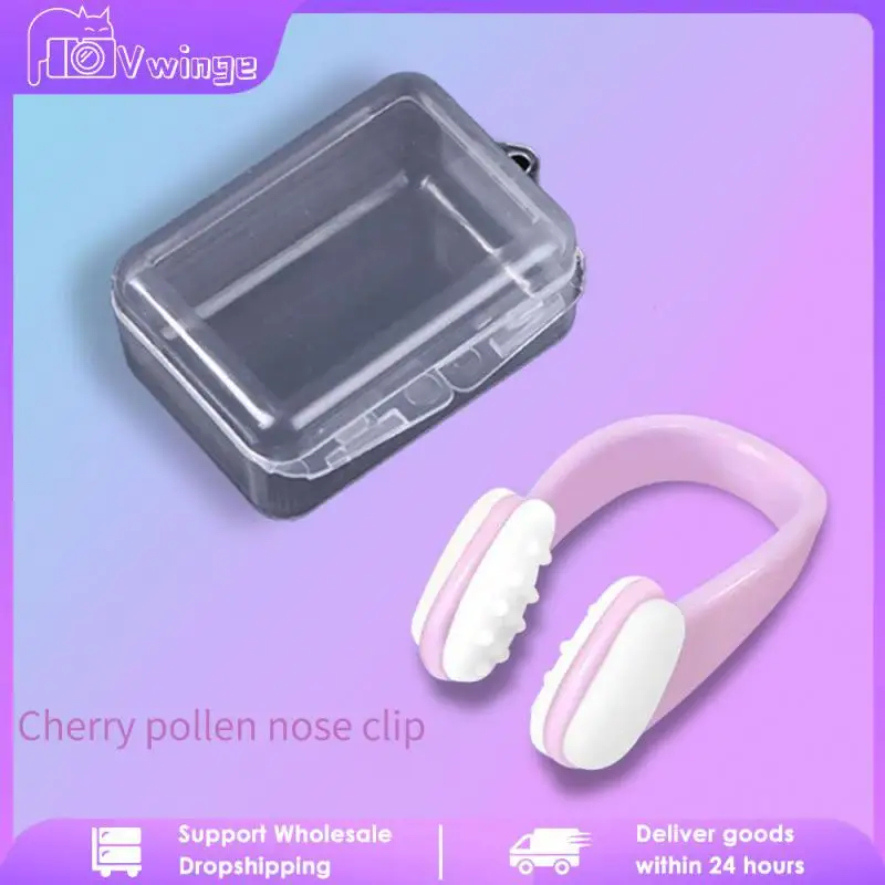 Solid Color Diving Nose Clip Soft And Fitting Swimming Accessories Silicone Invisible Nasal Congestion Showcasing Quality