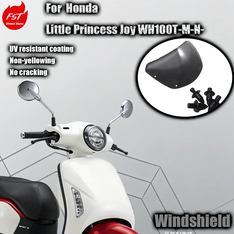 For Wuyang-Honda Little Princess Joy WH100T-M-N-Windshield Light Box Glass Joy 110 Windshield