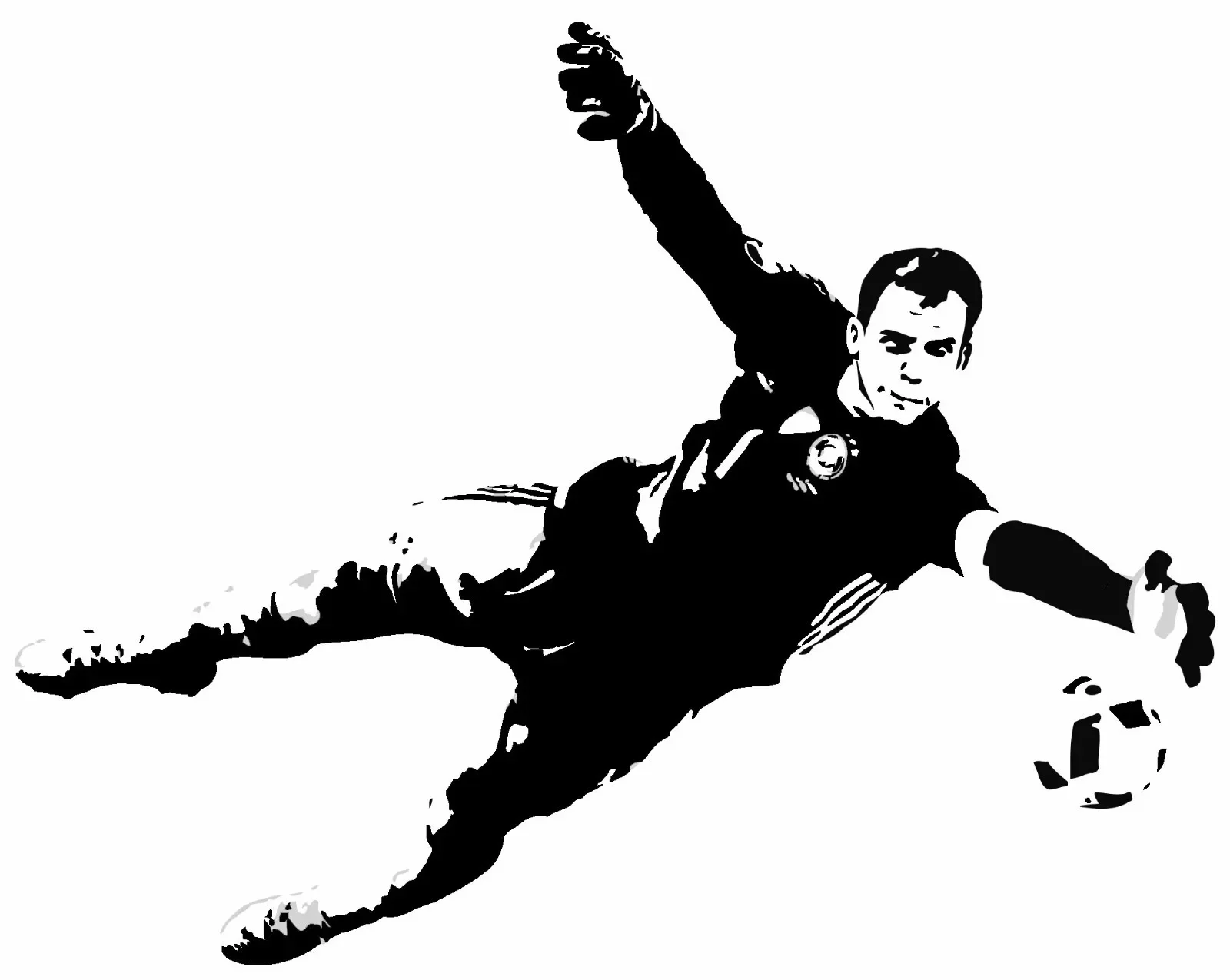 

Manuel Neuer Goalkeeper l Footballer Soccer football Vinyl Decal Wall Art Sticker removeable decor self-adhesive