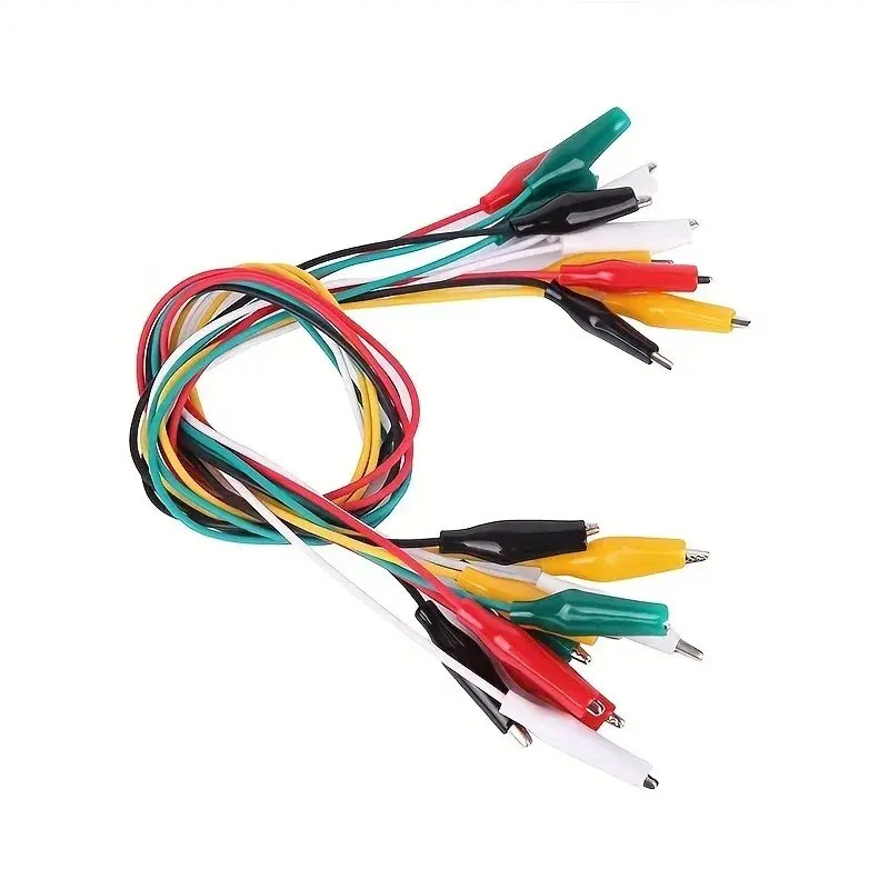 10PCS Alligator Clips Electrical DIY Test Leads Alligator Double-ended Crocodile Clips Roach Clip Test Jumper Wire view 5