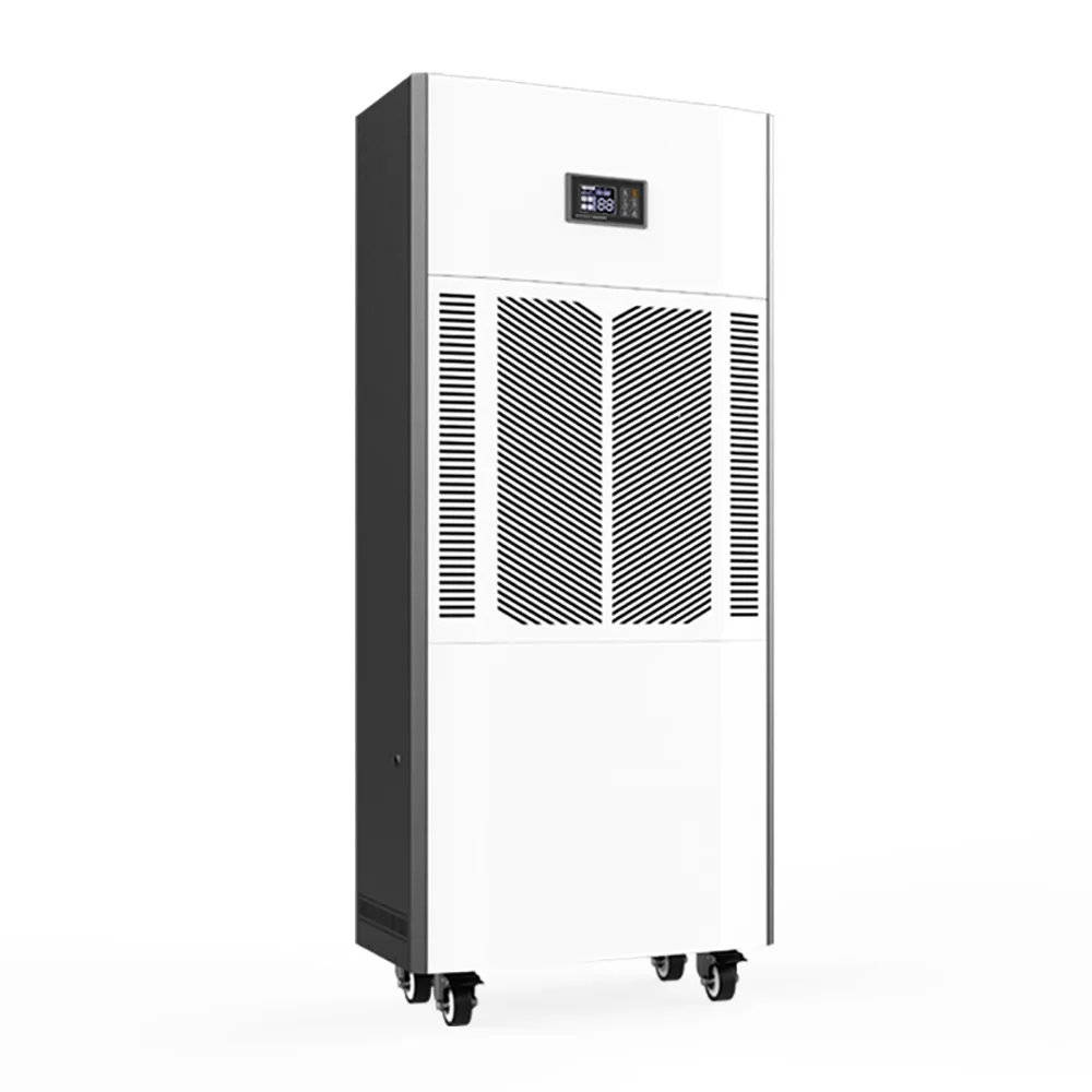 Portable industrial large wheel mobile dehumidifier with air purifier 220V dehumidifier