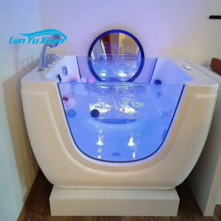 

Thermostatic heater freestanding baby kids spa center baby spa air bubble kids baby bathtub
