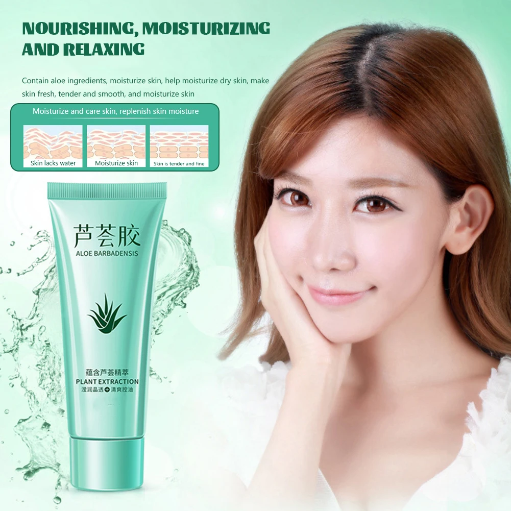 

Moisturizing Aloe-Vera Gel Shrinking Pore Brighten Skin Tones Increase Skin Elasticity Perfect Base Makeup Supplies For Wome