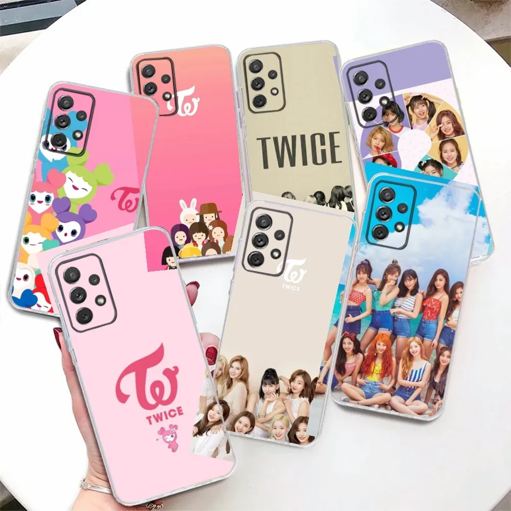 KPOP T-TWICE Phone Case For Samsung Galaxy,A31,A33,A52,A13,A02,A53,A50,A73,A72,A40,A20,A23,A54,A14,A34 Back Cover