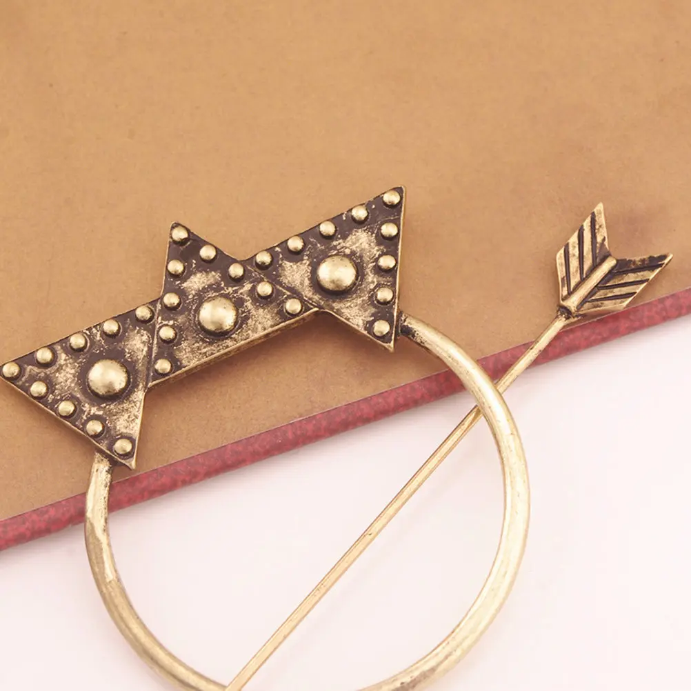 

3Pcs Creative Ponytail Holder Set Arrow Design Hair Stick for Women Alloy Hollow-Out Hairpin Daily Wear Festival Celebration