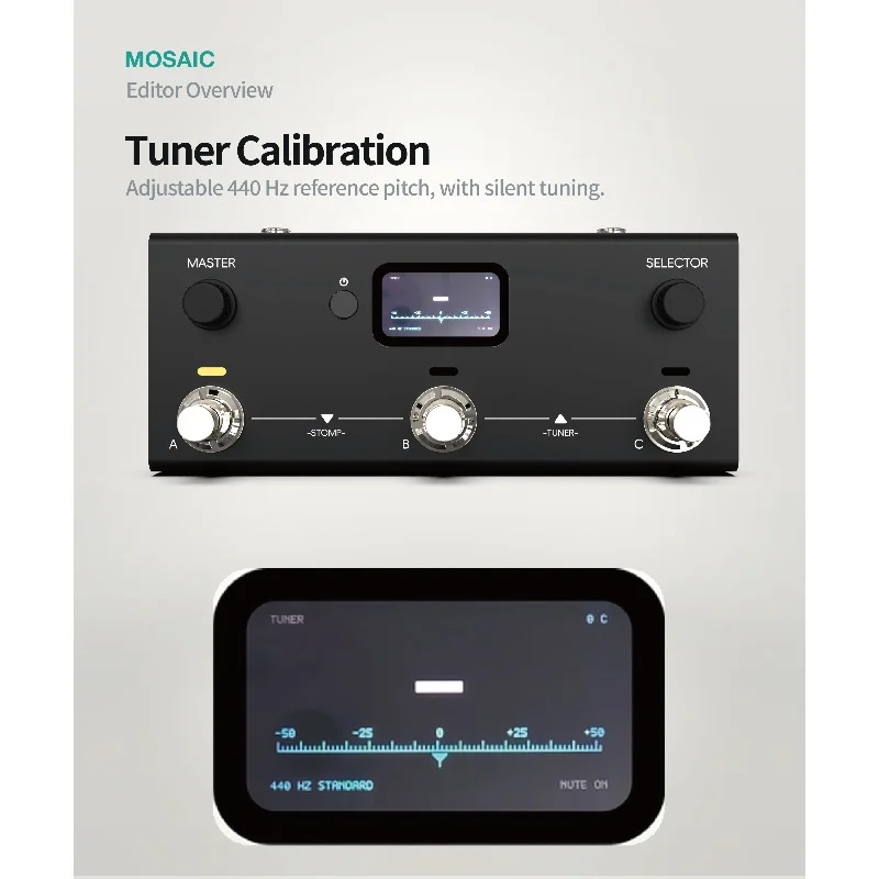 Livtra MOSAIC 3-Switch Portable Multi-Effects Processor with Amp/Cab Sims, IR Loading, Drum Programming & USB-C Audio - view 5