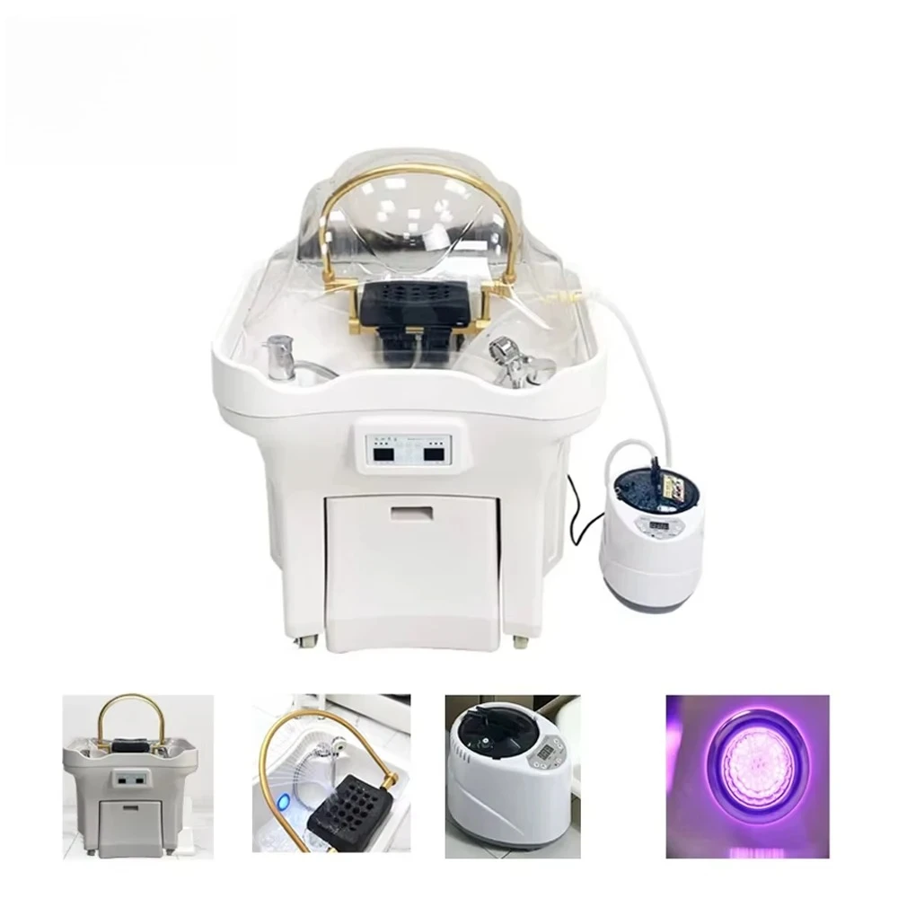 

Adjustable Beauty Salon Furniture Water Circulation Hair Washing Spa Bed Head Equipment with Massage Table