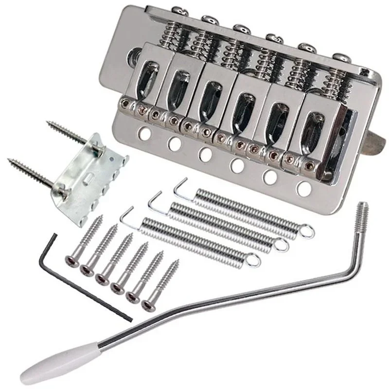 6 Strings Guitar Bridge Saddle Tailpiece for Guitar Strat SQ ST Electric Guitar Tremolo Bridge Standard