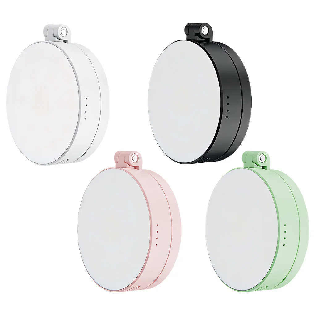 Luce magnetica per selfie per iPhone pieghevole LED anello di riempimento per telefono illuminazione CRI95 700lx/0,3 m per la registrazione video Vlog dal vivo