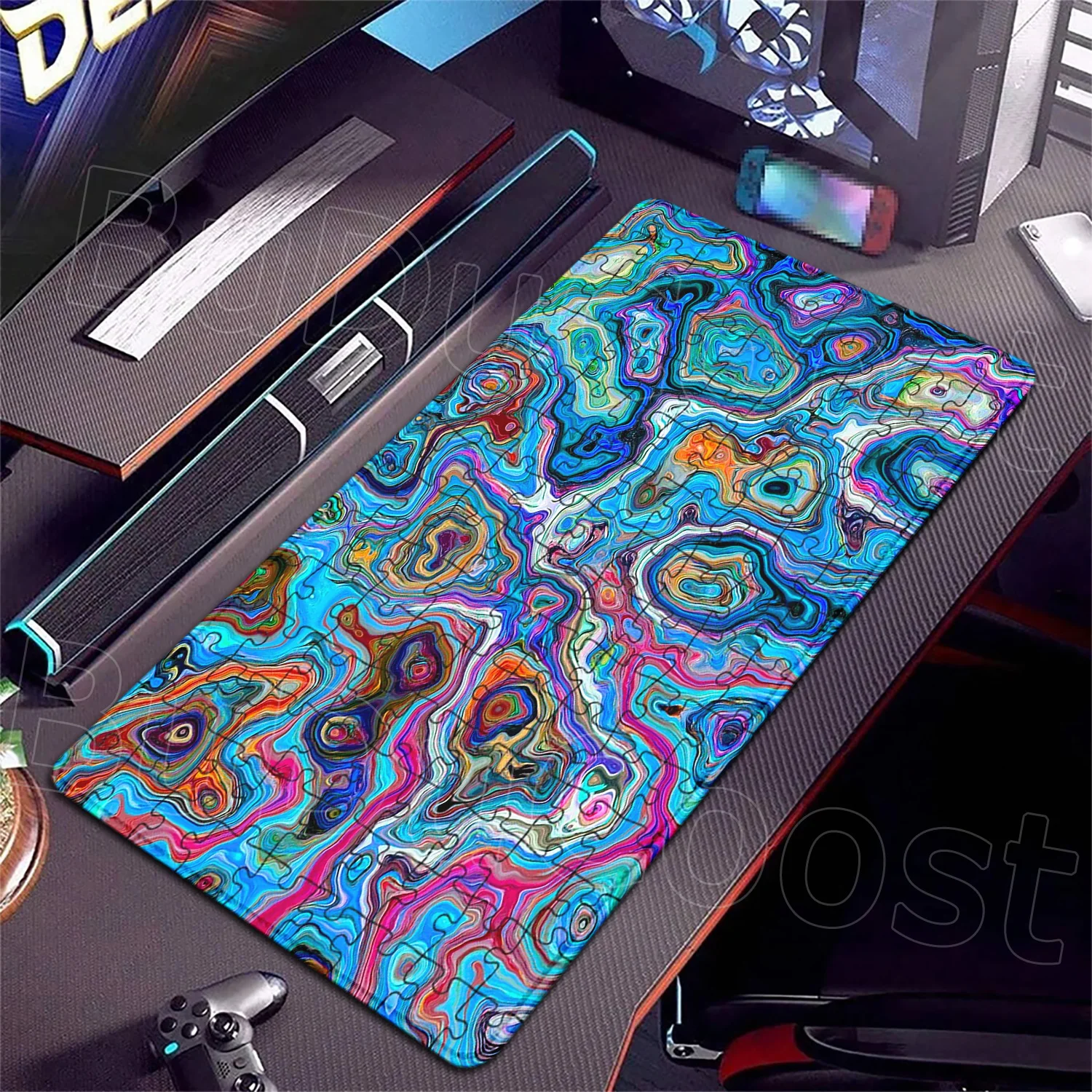

New Hot Sale Large Gaming Mouse Pad XXL Strata Liquid Desk Mat Non-Slip Rubber Game Mouse Mats PC Computer Keyboard Pad Mausepad