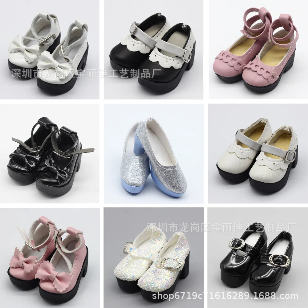 1Pair 1/4 BJD Doll High-heeled Shoes for Little 16 inches 50CM BJD/SD Dolls Cute Clothes Sharon Clothing Dolls Accessories Toys