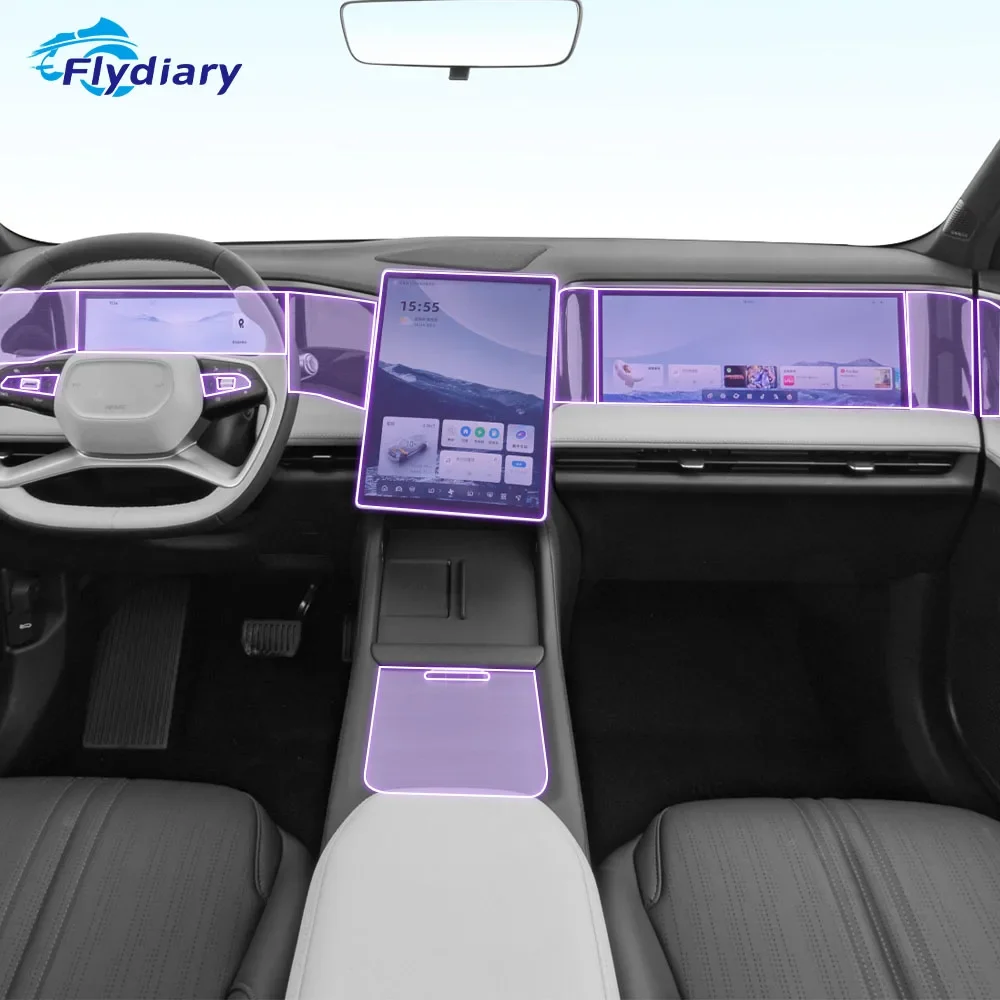 

Для Geely Galaxy L7 2022-2023 салон автомобиля, центральная консоль, прозрачная защитная пленка из ТПУ, краска, наклейка против царапин, ЖК-экран