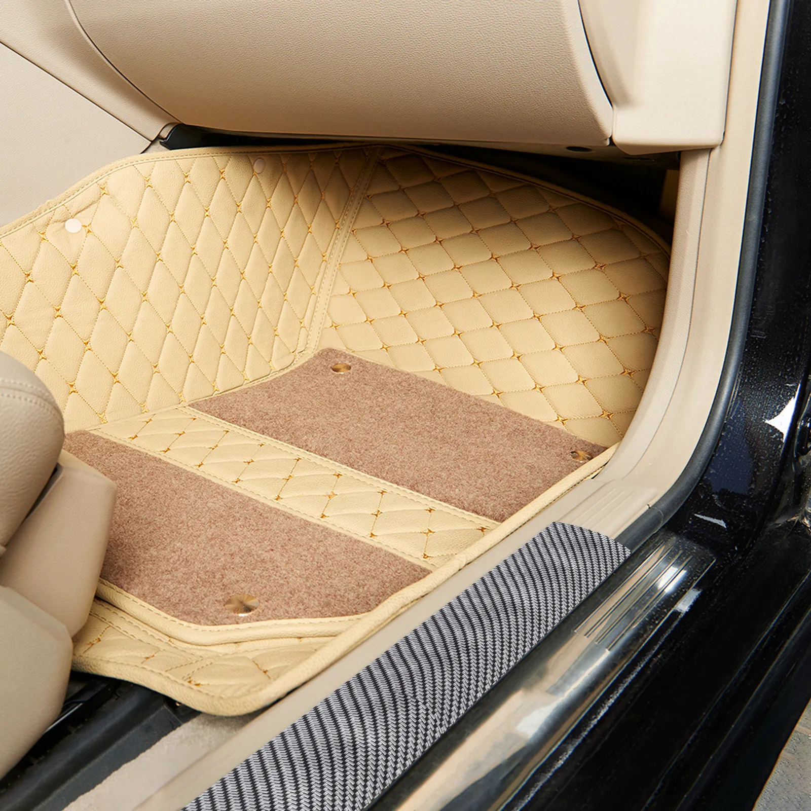 

Universal Car Door Sill Guard Protector 1M PVC Self Adhesive Door Edge Trim Scratch Guard Protection Film Auto Exterior