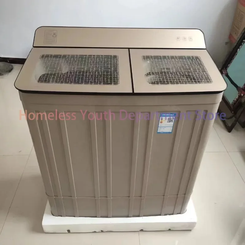 Large capacity 15kg double cylinder top open washing and drying multi-functional washing machine