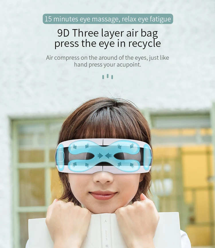 Smart Library 3D Visual Window Eye Care Massage Equipment Vibration Instrument For Relieving Eye Pain And Migraines Eye Massager