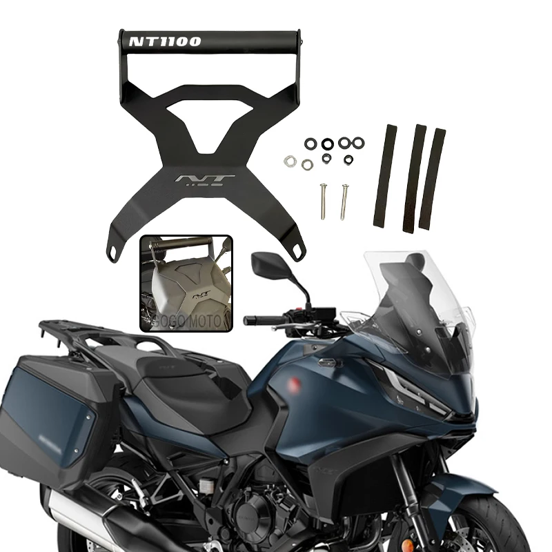 

GPS Phone Navigation Bracket Front Bar Phone Holder Mount Stand For Honda NT1100 NT-1100 NT 1100 2022 2023 2024 Motorcycle