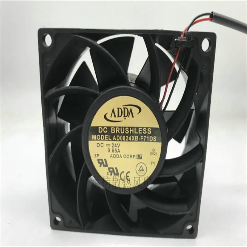 

ADDA 8038 AD0824XB-F71DS DC24V 0.65A 8CM 2-wire cooling fan